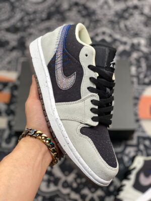 AJ Jordan 1 Low 'Crater 2021' Grey Black DM4657-001
