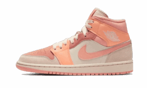 AJ JORDAN 1 MID APRICOT ORANGE