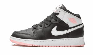 AJ JORDAN 1 MID ARCTIC PINK BLACK