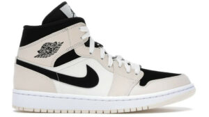 AJ Jordan 1 Mid Barely Orange Black White BQ6472-800 Women 5.5 - 10 US