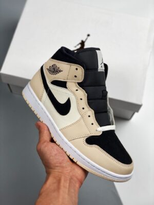 AJ Jordan 1 Mid Barely Orange BQ6472-800