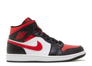 AJ Jordan 1 Mid 'Bred Toe' Revered Footwear