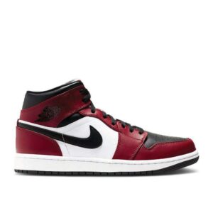 AJ Jordan 1 Mid 'Chicago Black Toe' Revered Footwear