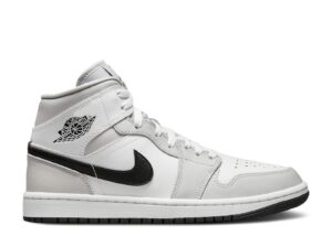 AJ Jordan 1 Mid 'Grey Fog' Unfading Sneaker