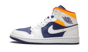 AJ Jordan 1 Mid “Royal Blue / Laser Orange”