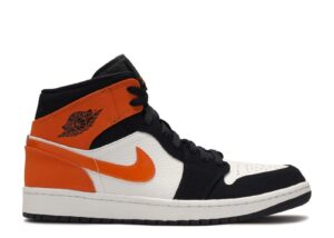 AJ Jordan 1 Mid 'Shattered Backboard' Revered Footwear