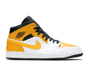 AJ Jordan 1 Mid 'University Gold' Everlasting Sneaker