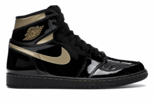 AJ Jordan 1 Retro High Black Metallic Gold (2020) Shoes