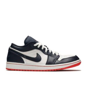 AJ Jordan 1 Retro Low 'Obsidian Ember' Unfading Sneaker