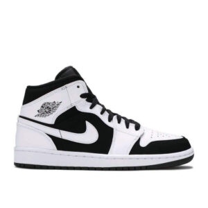 AJ Jordan 1 Retro Mid 'Tuxedo' Unfading Sneaker