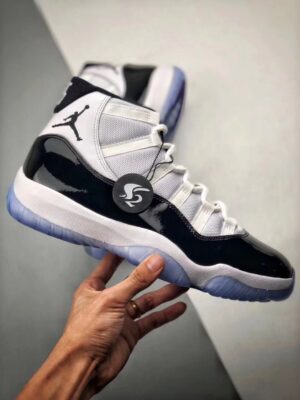 AJ Jordan 11 Concord White/Black-Dark Concord 378037-100