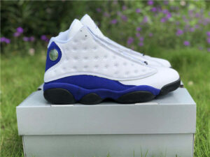 AJ Jordan 13 Retro White Hyper Royal Black