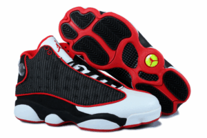 AJ Jordan 13 White Black Red Mesh
