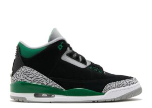 AJ Jordan 3 Retro 'Pine Green' Unfading Sneaker