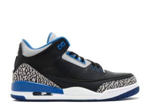 AJ Jordan 3 Retro 'Sport Blue' Unfading Sneaker