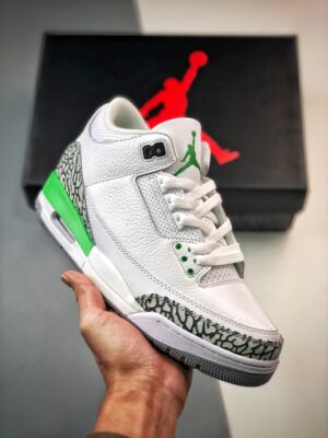 AJ Jordan 3 White/Lucky Green-Varsity Red-Cement Grey-Sail CK9246-136