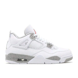 AJ Jordan 4 Retro 'White Oreo' Everlasting Sneaker